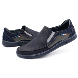 Olivier Zapatos sin cordones para hombre 283GT azul marino 7