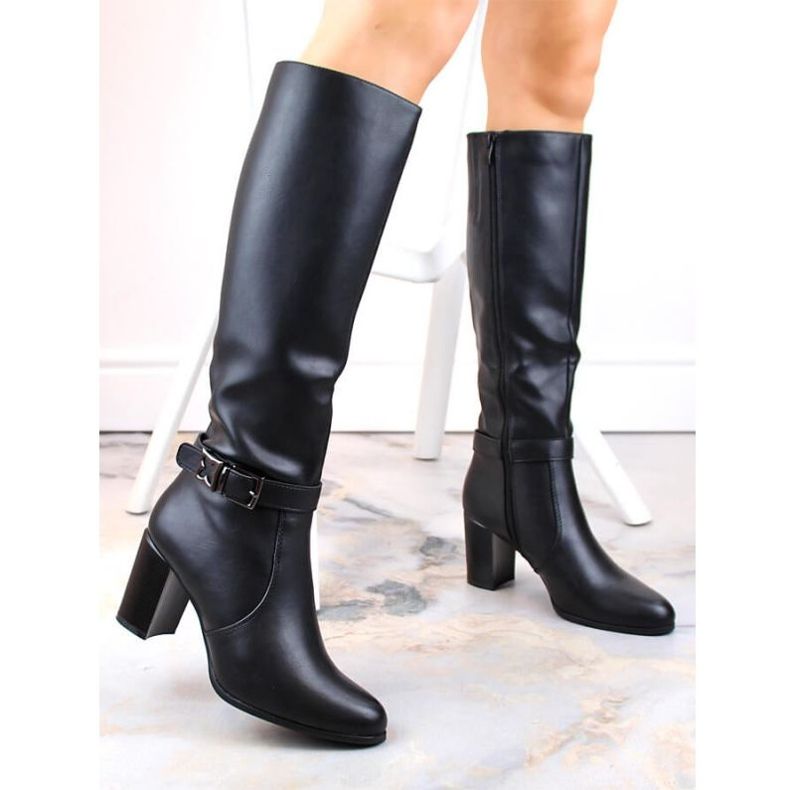 Botas de tacón alto con aislamiento Sergio Leone W SK427A, negro 2