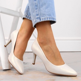 Sergio Leone W SK414D tacones altos perla blanco 2