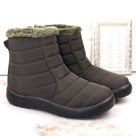 Potocki W WOL198A botas de nieve planas con aislamiento verde 3