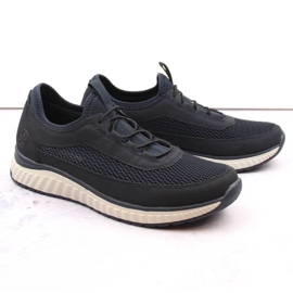 Zapatos cómodos Rieker M RKR657 azul marino 1