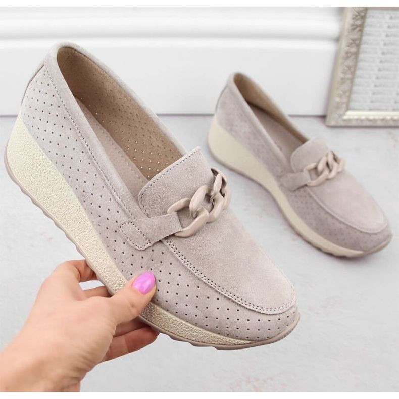 Filippo W PAW507A Zapatos ante piel beige 2