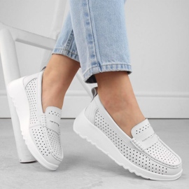 S.Barski S. Barski zapatos calados W LR509 OLI253A blanco 3