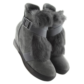 Deportivas grises con pelo 3123 D. gris 1