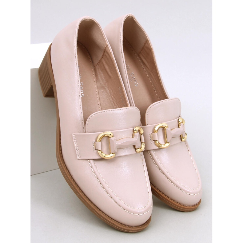 Salón tacón ancho Rabier Beige 1 Salón tacón ancho Rabier Beige 1