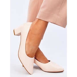 Zapatos de salón Crafts Apricot de tacón bajo beige 2
