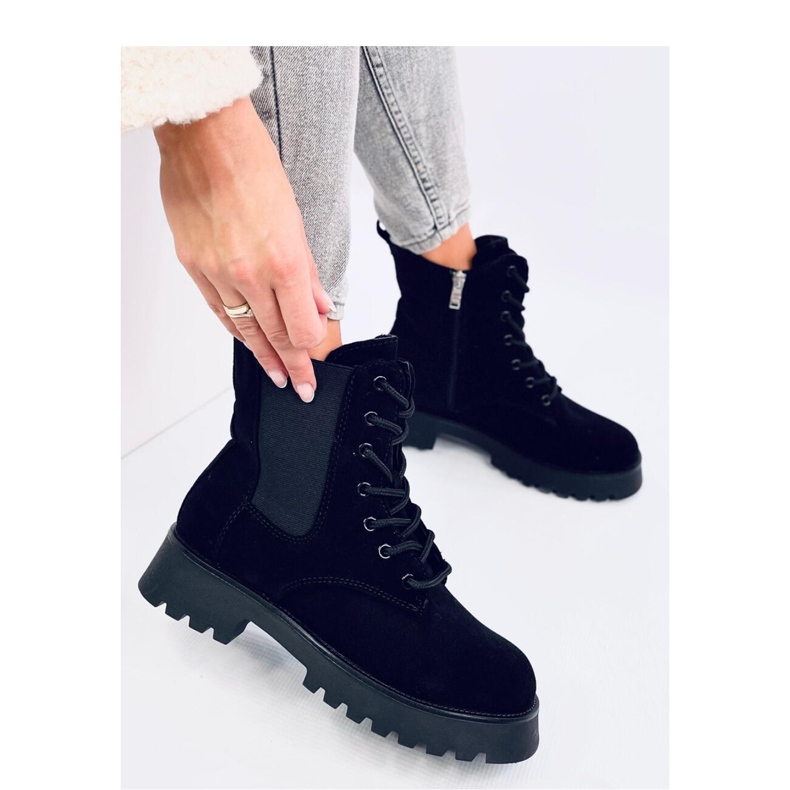Franti Botas Chelsea negras con cordones - Inello negro 1