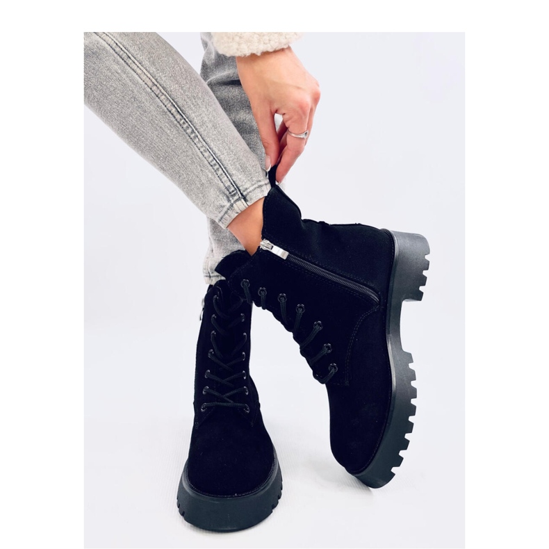 Franti Botas Chelsea negras con cordones - Inello negro 2