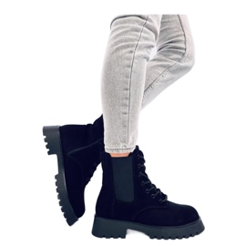 Franti Botas Chelsea negras con cordones - Inello negro 4
