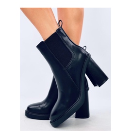 Botas Jodhpur con tacones altos negro 2