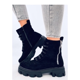 Healy Botines negros con cordones y suela gruesa - Inello 1 Healy Botines negros con cordones y suela gruesa - Inello 1