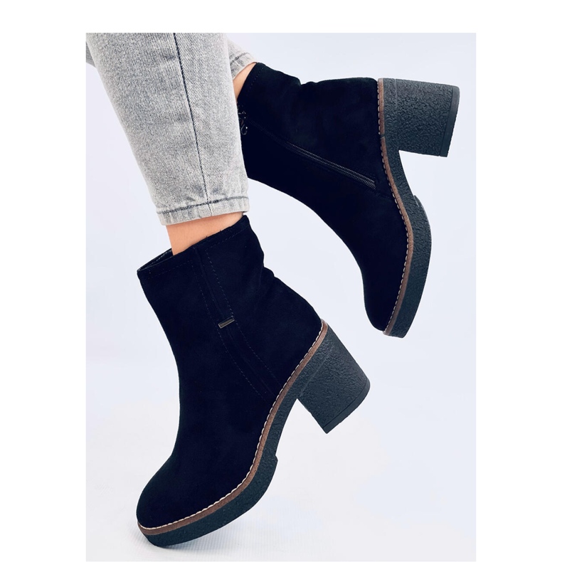 Botines negros tacón estable 1 Botines negros tacón estable 1