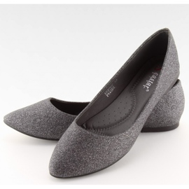 Bailarinas Negras Glitter CC200P Pewter - Inello negro 4