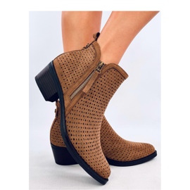 Botas cowboy caladas caqui marrón 1