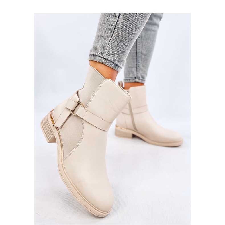 Botines de mujer beiges 1