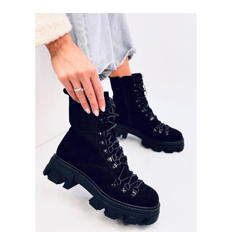 Botas Worker Cordones Negro 1