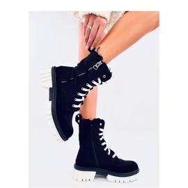 Botines de lona con protector Negro 3