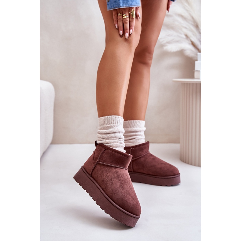 Botas de nieve Modelo 20216-4H Marrón Oscuro 1 Botas de nieve Modelo 20216-4H Marrón Oscuro 1