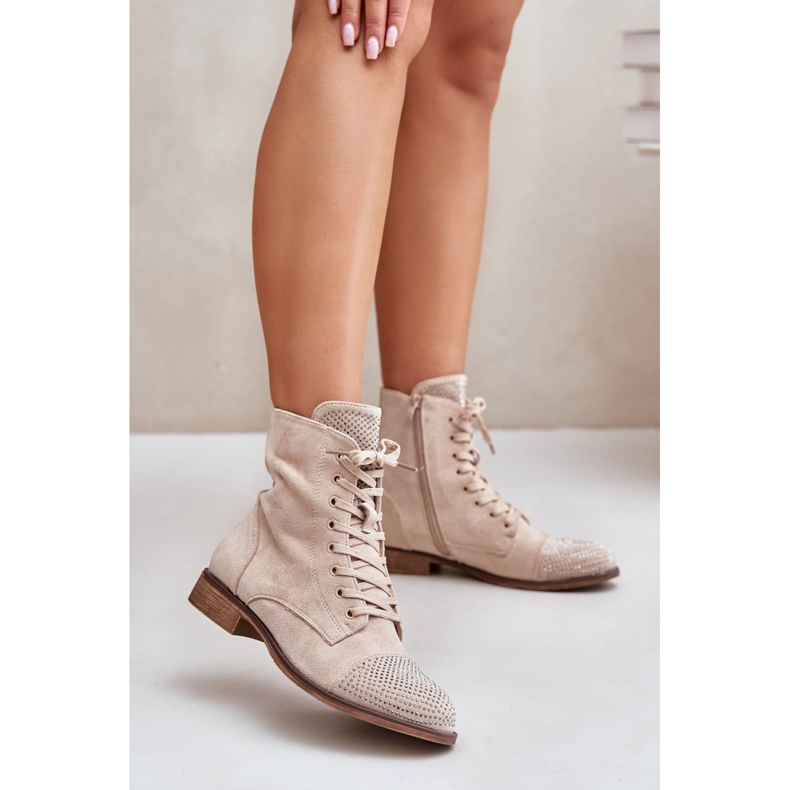 Botas Modelo DA132P Beige Claro 1 Botas Modelo DA132P Beige Claro 1