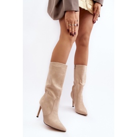 Botas Modelo CLS-256 Beige 2