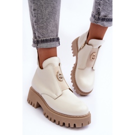 Botines con decoración Lemar 600451 beige 1 Botines con decoración Lemar 600451 beige 1