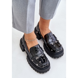 Zapatos Modelo Da MR880-103 Laca Negra negro 2