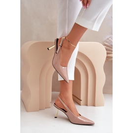 Tacones Modelo CH878 Beige 2