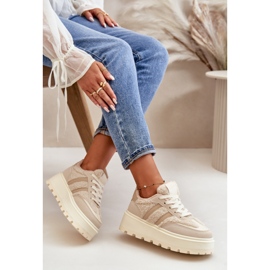 Zapatillas Deportivas Modelo 24886 Beige 2