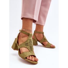 Sandalias Modelo N24-028 Verde 2