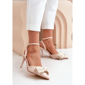 Stilettos Modelo SQC-138 Beige 1