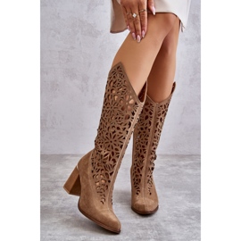 Botas Lewski Shoes 3234 Beige oscuro 1