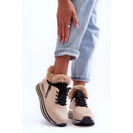 Zapatos Deportivos Modelo 21-Q99 beige 1