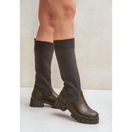 Botas Modelo RQ438 Verde Oscuro 2