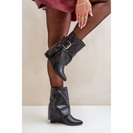 Botas Modelo 1690A-1 Piel Negra negro 2