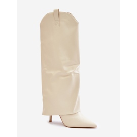 Modelo 35858 Botas beige claro 2