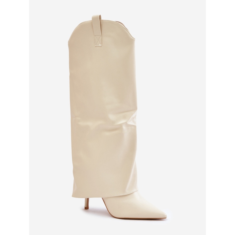 Modelo 35858 Botas beige claro 2 Modelo 35858 Botas beige claro 2