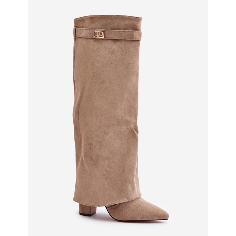 Step in style Botas Modelo Urelli LA-289 Beige - Paso con estilo 2