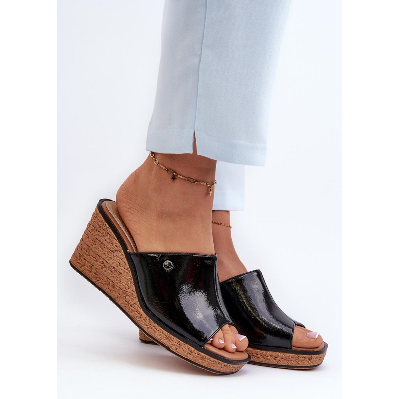 Step in style Sergio Leone KL213 Chanclas negras negro 1