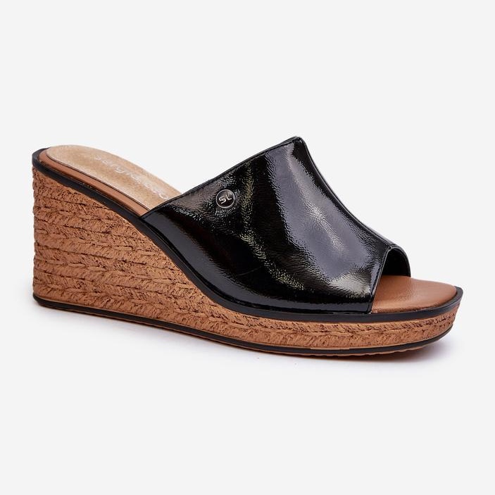 Step in style Sergio Leone KL213 Chanclas negras negro 2