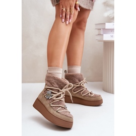 Botas de nieve Modelo UK180P Marrón 1