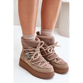 Botas de nieve Modelo UK180P Marrón 2