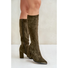 Botas Modelo HB-243 Verde Oscuro 2