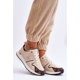 Zapatillas Deportivas Modelo US6 Beige/Marrón 2