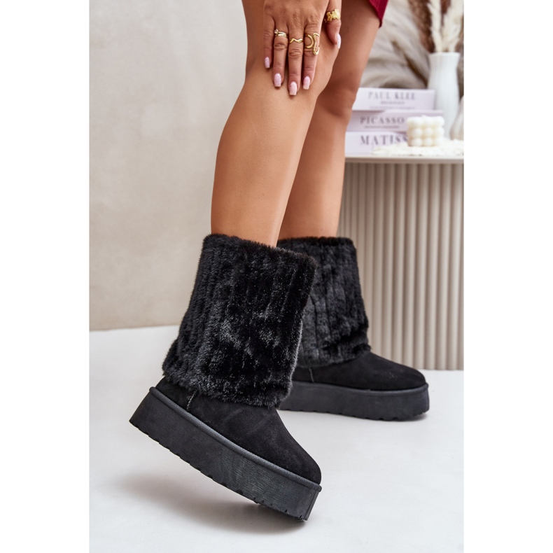 Botas de nieve Modelo 24BT30-8021 Negro 1