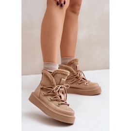 Botas de nieve Modelo 24882 Beige Oscuro 1