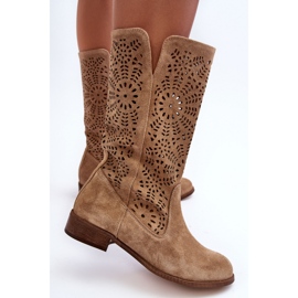 Botas Modelo Lewski 3366/2 Beige Velour 2