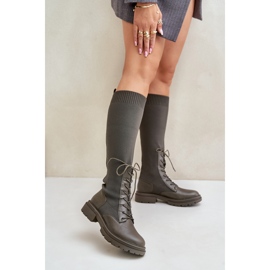 Botas Modelo 68129 Verde Oscuro 1