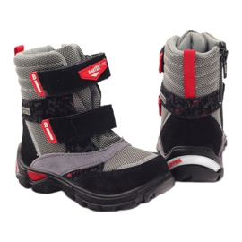 Bartek Botas Botas impermeables 21473 negro rojo gris 2 Bartek Botas Botas impermeables 21473 negro rojo gris 2