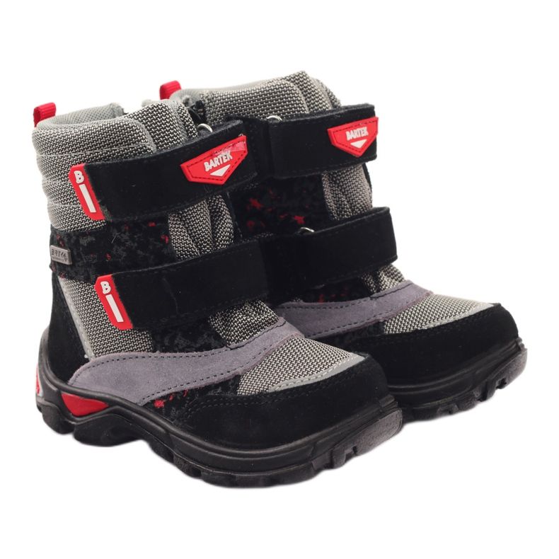 Bartek Botas Botas impermeables 21473 negro rojo gris 3 Bartek Botas Botas impermeables 21473 negro rojo gris 3