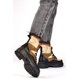 Tramperos Modelo A-852KH Beige/Negro 1 Tramperos Modelo A-852KH Beige/Negro 1